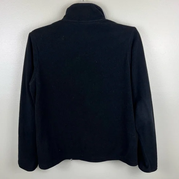 Patagonia Women Synchilla Fleece Jacket Black Small Full Zip Sweater Small Flaw - Picture 3 of 7
